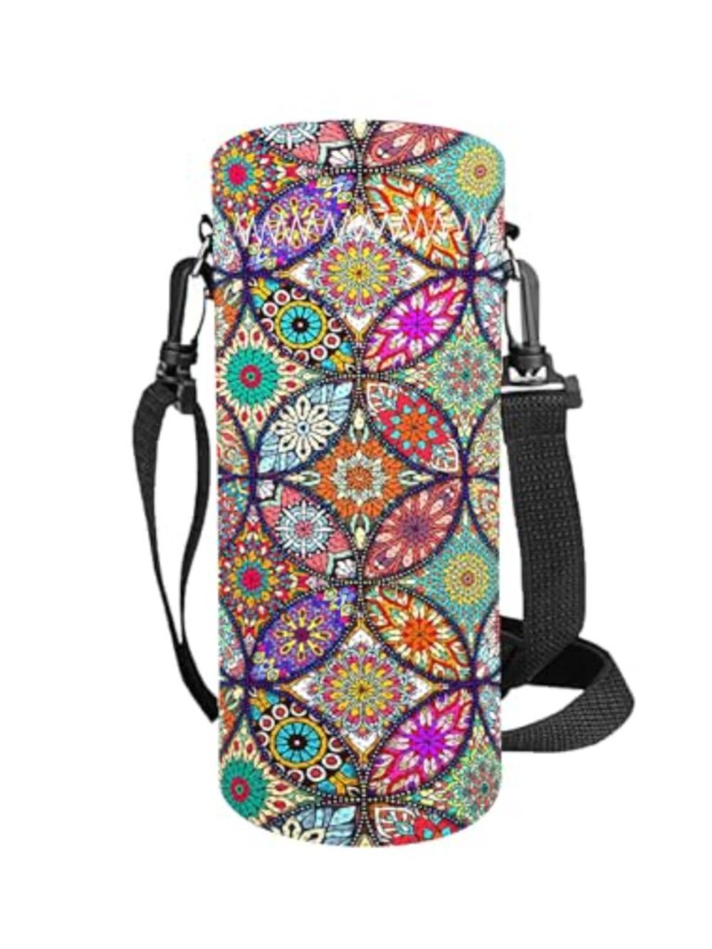 Neoprene Water Bottle Holder Adjustable 25 Oz Carrier for Travel Hiking Walking